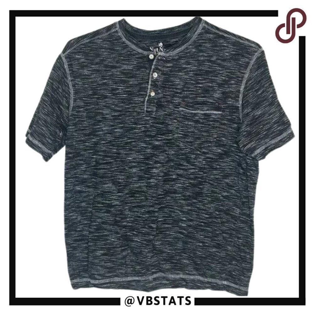 Small Nat Nast Heather Charcoal SS Henley
